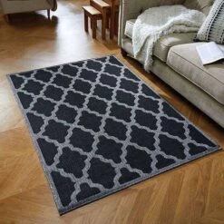 Oriental Weavers Moda Trellis Black Rug
