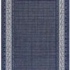 Oriental Weavers Greek Key Flatweave Blue Rug