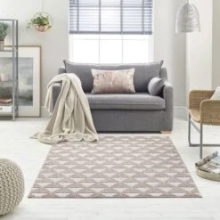 Mastercraft Loop Flat & Loop Rug - 7444A Ivory/Dark Grey -Asiatic Shop 38494 13096