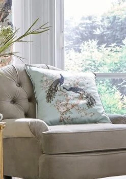 Laura Ashley Belvedere Duck Egg Cushion