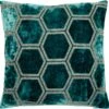 Malini Ivor Teal Cushion 56cm X 56cm