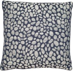 Malini Pebbles Navy Cushion 50cm X 50cm