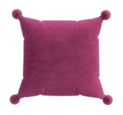 Helena Springfield Pom Pom Cushion Fuchsia