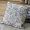 Dreams & Drapes Averie Blue Piped Edge Filled Cushion