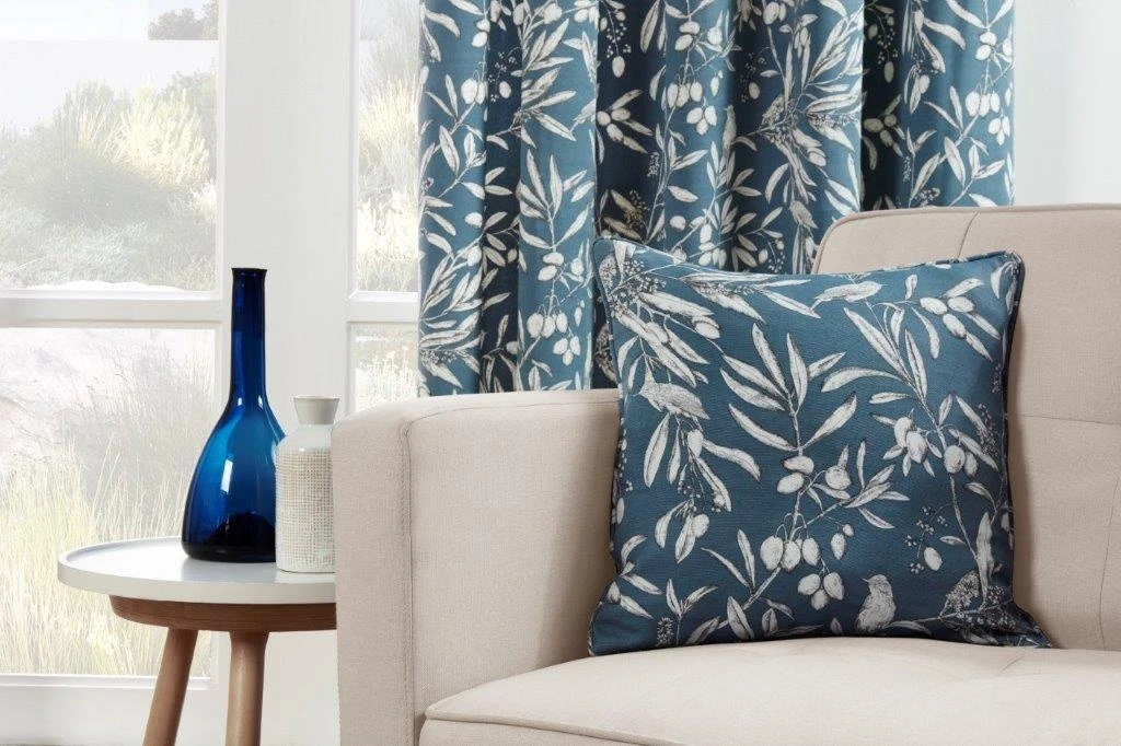 Sundour Aviary Bluebell Filled Cushion 1 Sundour Aviary Bluebell Filled Cushion